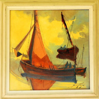 Sansão Pereira - Barcos - OSJ - 80 X 80 cm
