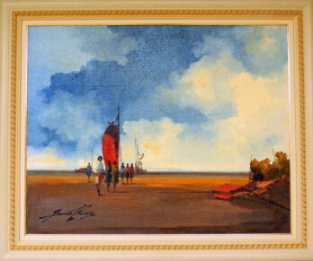Sansão Pereira - Figuras na Praia - OSJ - 80 X 100 cm