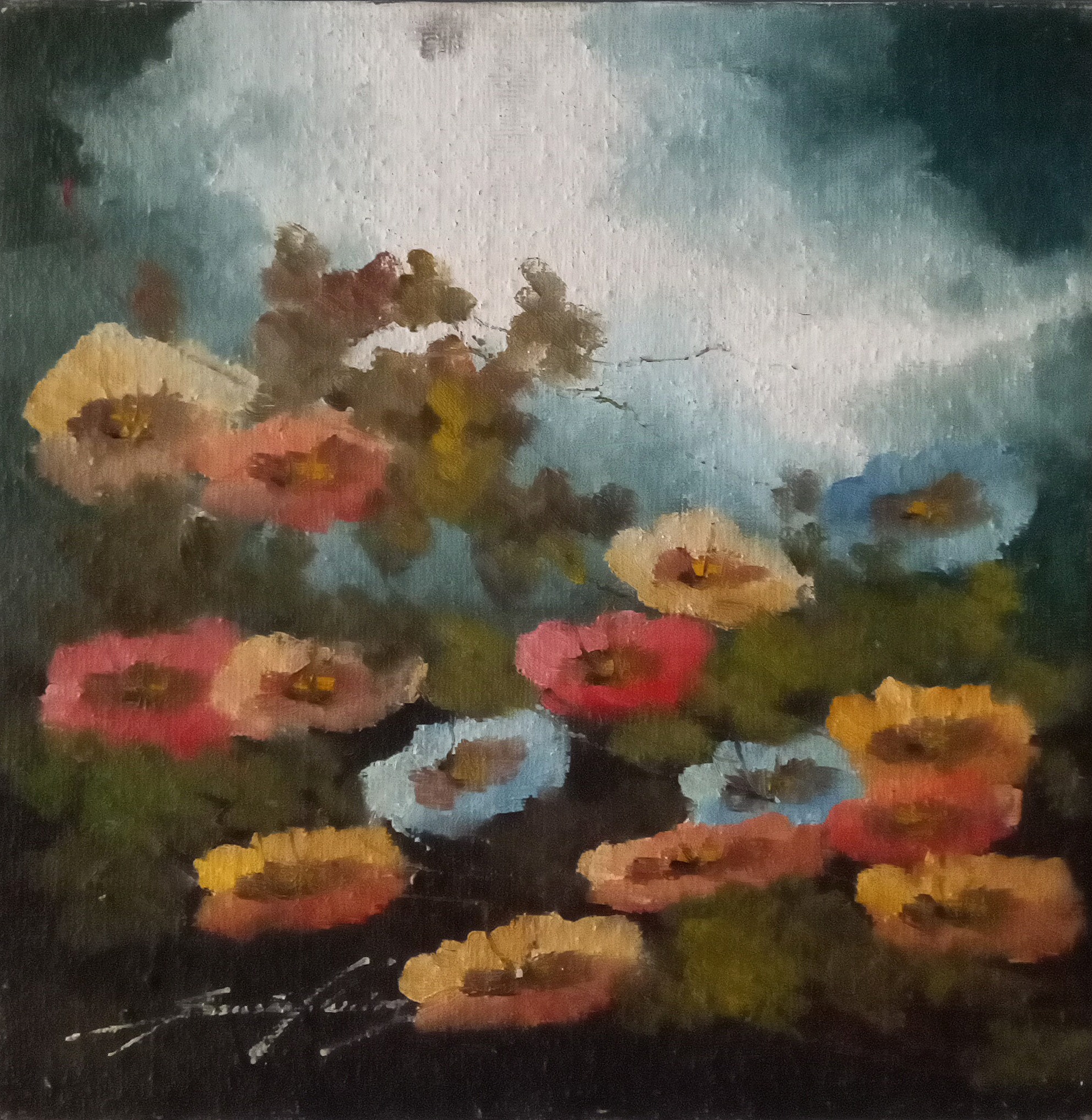 Sansão Pereira - Flores - OSJ - 50 X 50 cm
