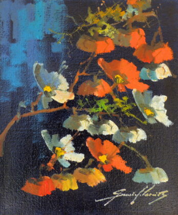 Sansão Pereira - Flores - OSJ - 60 X 50 cm
