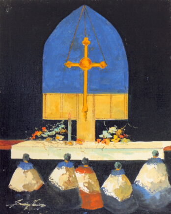 Sansão Pereira - Interior de Igreja - OSJ - 100 X 80 cm