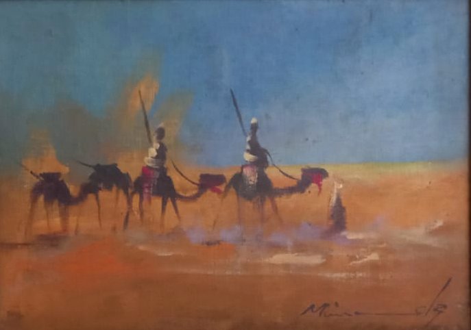 Sebastião Roberto Miranda - Caravana Árabe II - OSTcsE - 16 X 22 cm